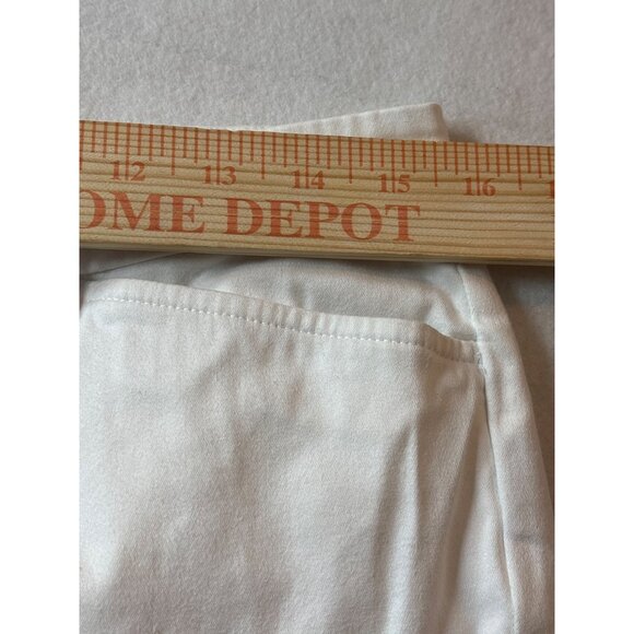Ralph Lauren White Cotton Blend Womens Straight Leg Pants Size 8 - Picture 5 of 10